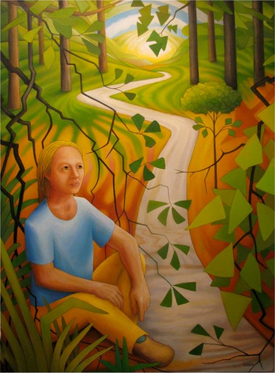 entangled oil on canvas