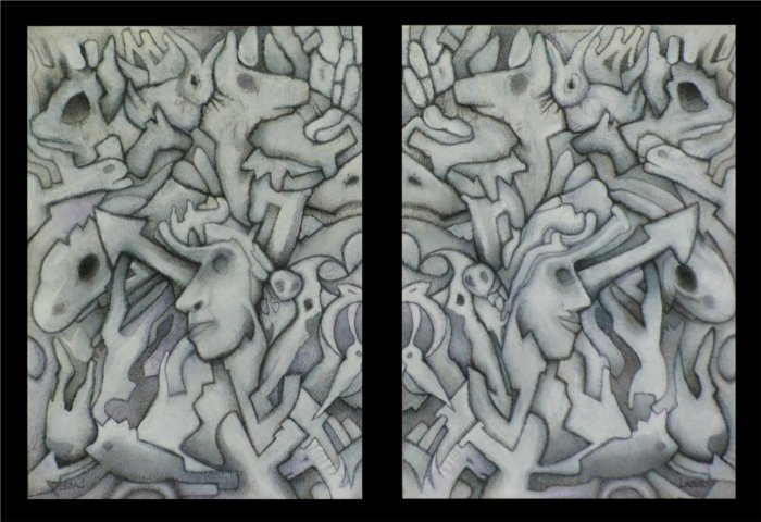 unfaithful mirror charcoal